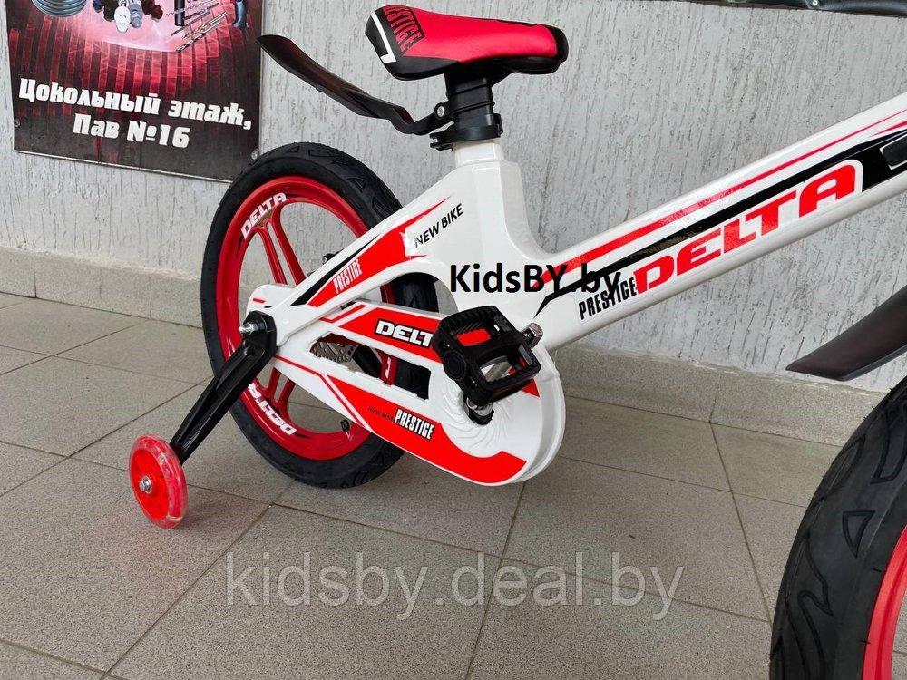 Детский велосипед Delta Prestige Maxx D 20 2022 (белый, литые диски) магниевая рама, вилка и колеса - фото 5 - id-p177905756