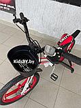 Детский велосипед Delta Prestige D 18" + шлем 2020 (белый/красный/черный) магниевая рама, вилка и колеса, фото 4