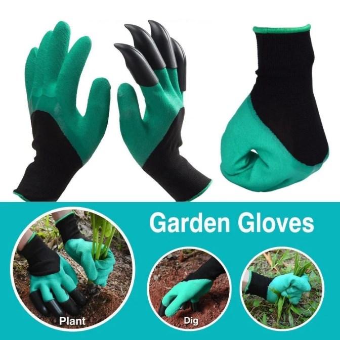 Перчатки садовые с когтями для прополки Garden Genie Glovers - фото 2 - id-p76555913