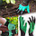 Перчатки садовые с когтями для прополки Garden Genie Glovers, фото 10