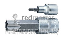 Головка 1/2"-бита торкс с отв. Т-100Н, L=100mm Force 347100100