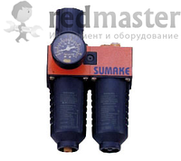 Мини фильтр 1/4" воздушный с регулятором и распылителем SUMAKE SA-1110М