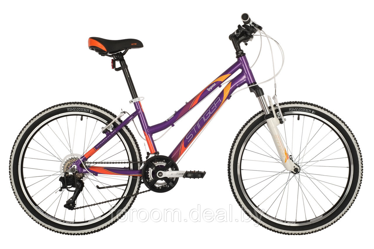 Велосипед 24" Stinger LAGUNA (ALU рама) ФИОЛЕТОВЫЙ (рама 12) VT2, 24AHV.LAGUNA.12VT2