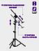 Стойка для микрофона напольная подставка штатив микрофонный с держателем журавль, фото 3