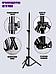 Стойка для микрофона напольная подставка штатив микрофонный с держателем паук, фото 5
