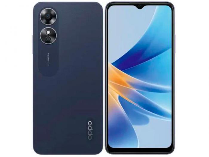 Сотовый телефон Oppo A17 4/64Gb Black - фото 1 - id-p207940237