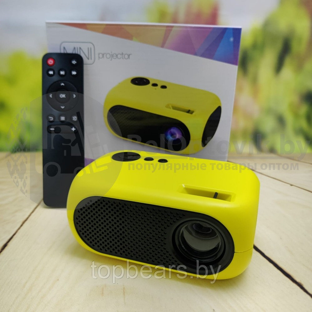 Портативный LED Проектор MINI Projector поддержка 360х640, 1920х1080 HDMI/USB Белый - фото 4 - id-p207942394