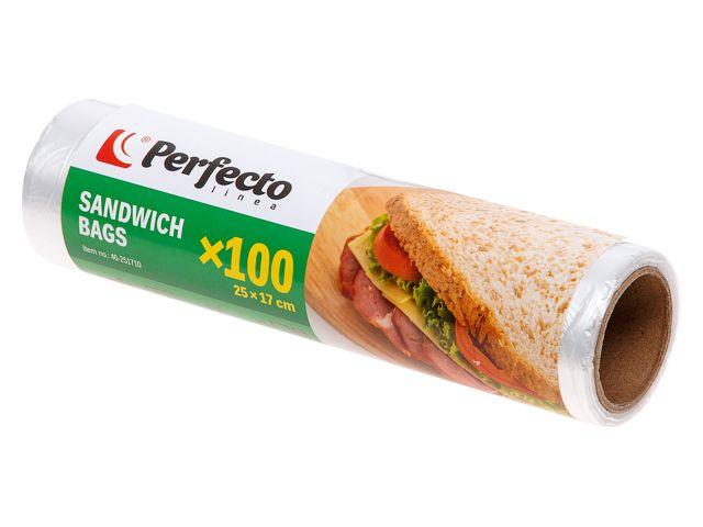 Пакеты для бутербродов, 100 шт., PERFECTO LINEA - фото 1 - id-p207942215