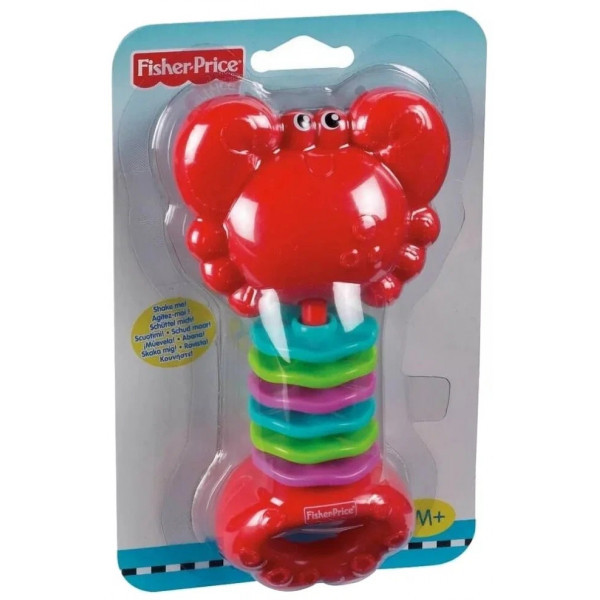 Погремушка Fisher-Price Mattel Toys Краб (на блистере) 3+ - фото 1 - id-p207941408