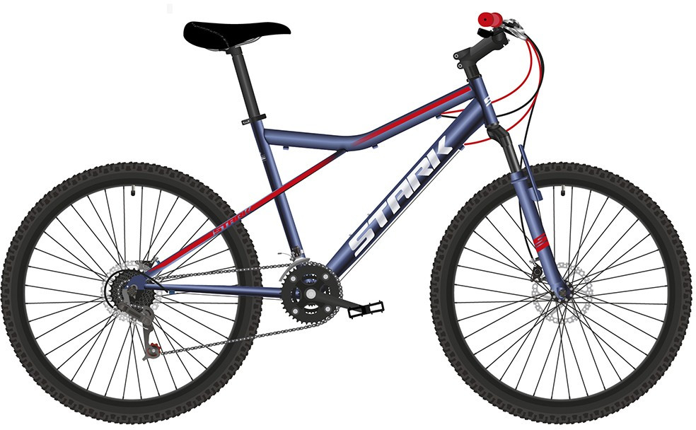 Велосипед Stark22 Slash 26.1 D Steel синий/красный 18" (HQ-0005280) - фото 1 - id-p207940875