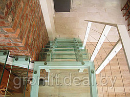 Лестница стеклянная Л-1С