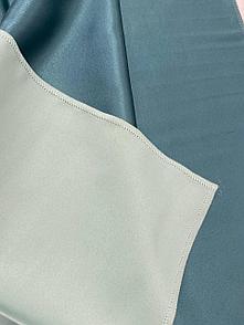 Ткань портьерная для штор блэкаут  гладкий изумрудного цвета, защита от света 90%. Двухсторонняя. Ширина 300