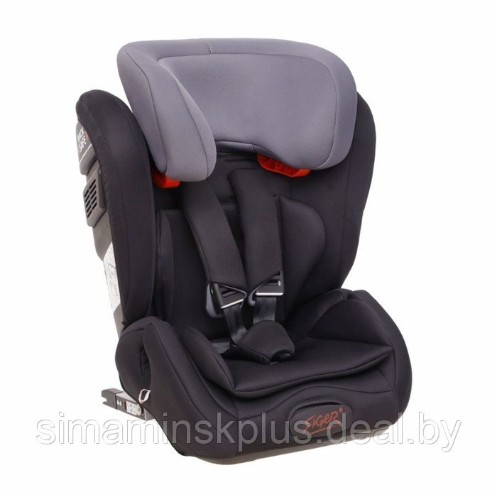 Автокресло Siger Гранд Isofix, группа I/II/III, черный, серый - фото 1 - id-p207963329