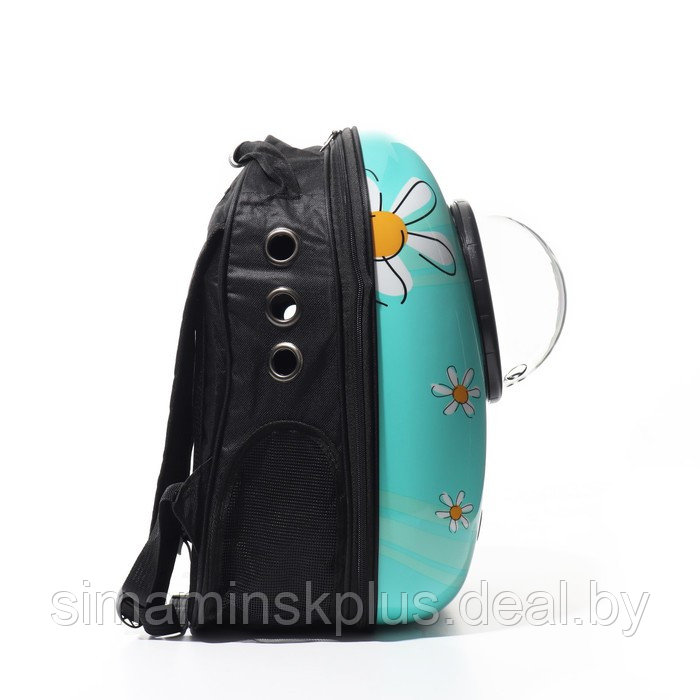 Рюкзак для переноски животных "Ромашка", с окном для обзора, 32 х 26 х 44 см - фото 3 - id-p207963653