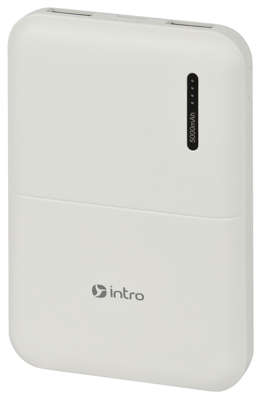 Power bank портативное зарядное устройство Intro ZX50 5000mAh белый - фото 2 - id-p207949463