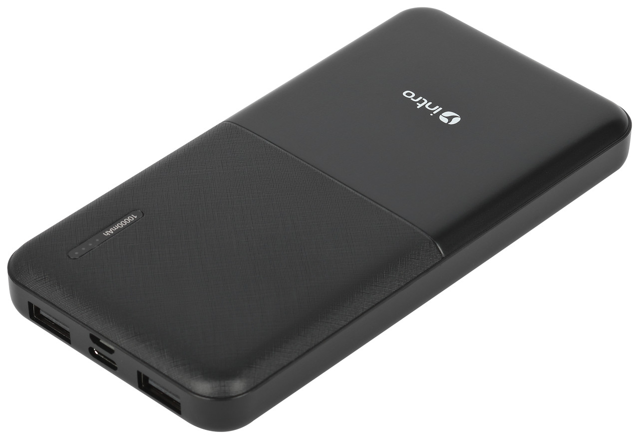 Power bank портативное зарядное устройство Intro ZX10 10000mAh черный - фото 1 - id-p207949464