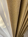 Готовые шторы блэкаут рогожка для спальни, зала, детской карамельного цвета 250х200, фото 3