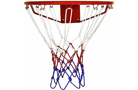 8301-6009 Сетка баскетбольная трехцветная CLIFF, диам. 5 мм, длина 45 см - фото 1 - id-p207967609