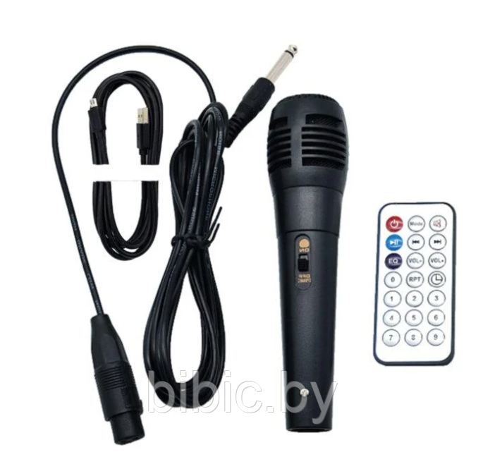 Портативная колонка BT SPEAKER ZQS-6201 Беспроводная акустическая с микрофоном и пультом, с подсветкой и радио - фото 3 - id-p207969510