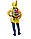 Дождевик «ДРАКОН» желтый Размер xl Рост: 100-115 см, фото 2
