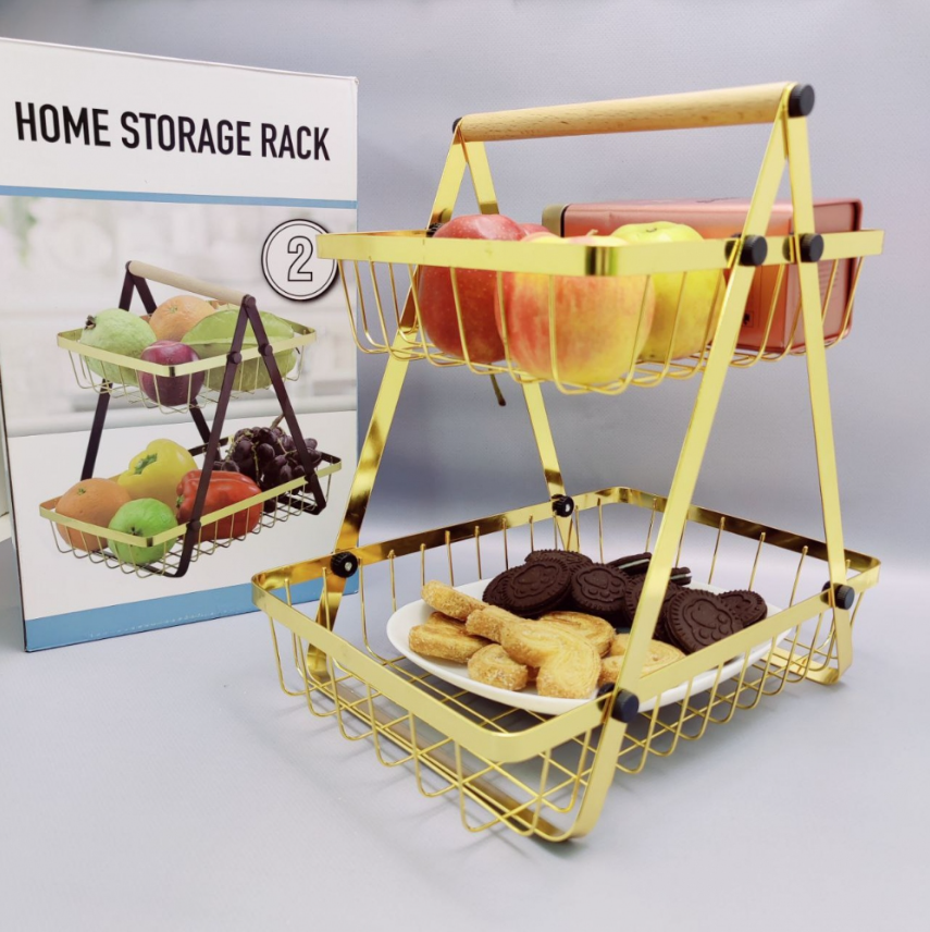 Корзина для хранения фруктов, овощей, посуды Home storage rack / фруктовница / хлебница / - фото 1 - id-p207972121