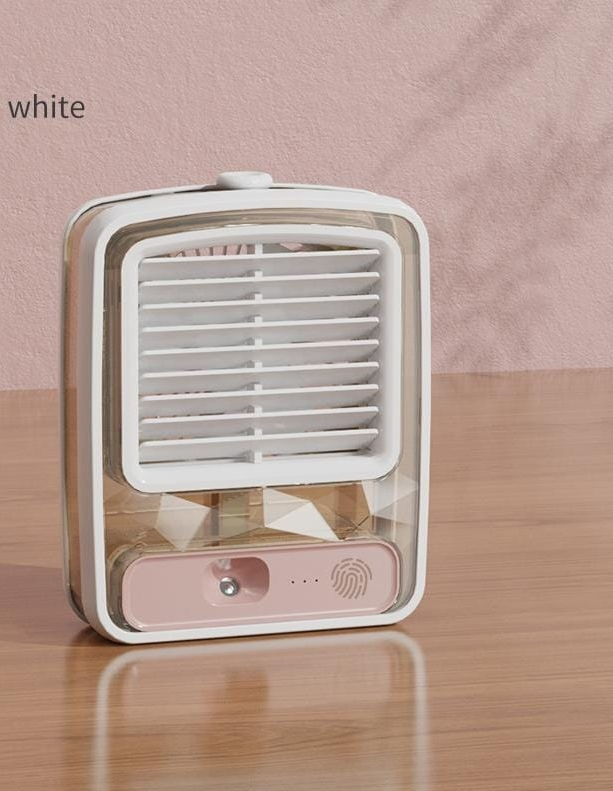 Настольный мини - вентилятор Light air conditioning MINI FAN беспроводной (увлажнение и охлаждение, 3 режима) - фото 7 - id-p207975730