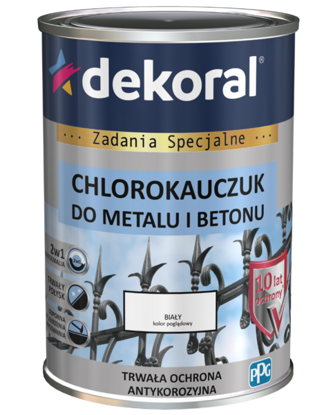 Эмаль хлоркаучуковая Стронг - красный оксидный 0,9л DEKORAL