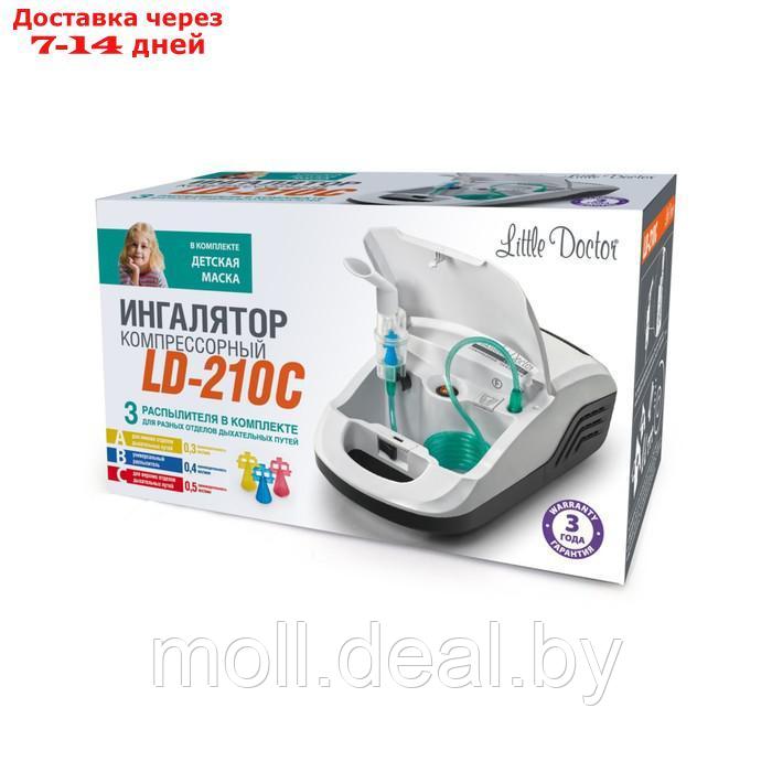 Ингалятор Little Doctor LD-210С, 60 Вт, компрессорный, 3 распылителя, 10 мл, 0.3-0.5 мл/мин - фото 3 - id-p207941499