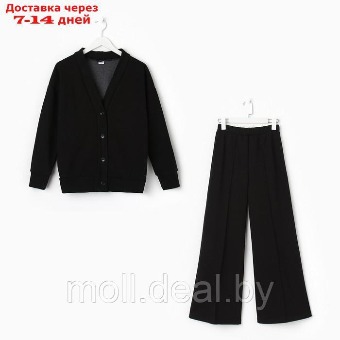 Костюм для девочки (кардиган, брюки) MINAKU цвет чёрный, рост 104 см - фото 6 - id-p207941546