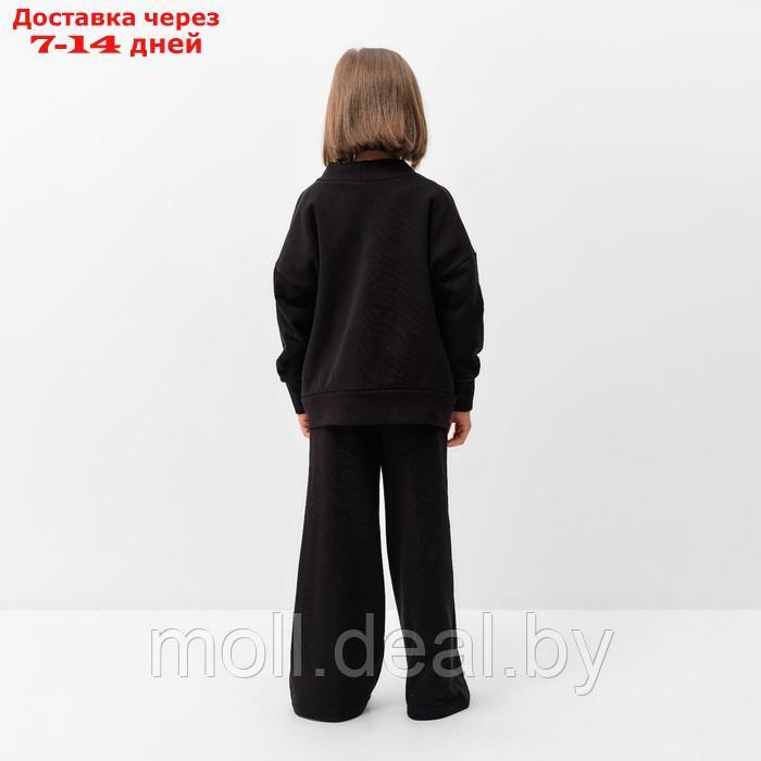 Костюм для девочки (кардиган, брюки) MINAKU цвет чёрный, рост 116 см - фото 4 - id-p207941559