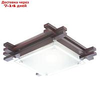 Светильник EDISON 1x60Вт E27 ILLU венге 27x27x8,5см