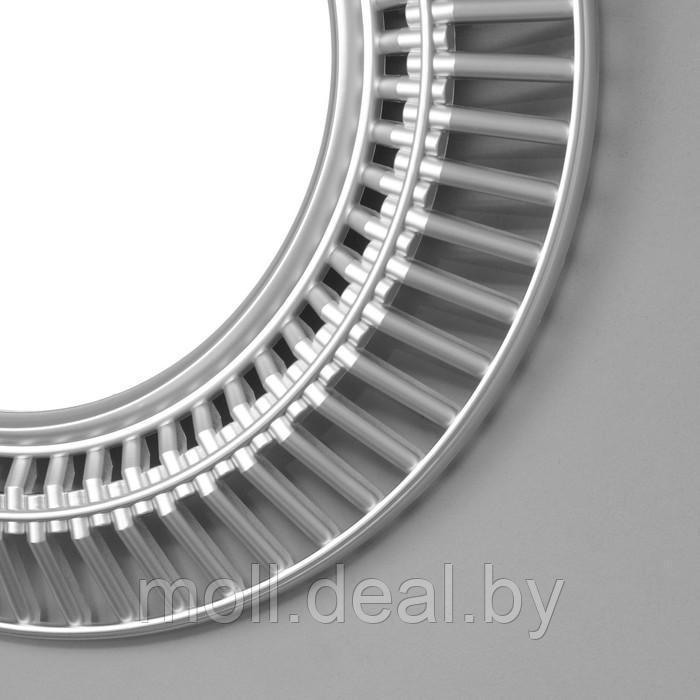 Зеркало настенное, в ажурном корпусе , 51х51 см, серебро - фото 2 - id-p207592276