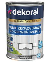 Эмаль масляно-фталевая 0,9л черная матовая Emakol Strong DEKORAL