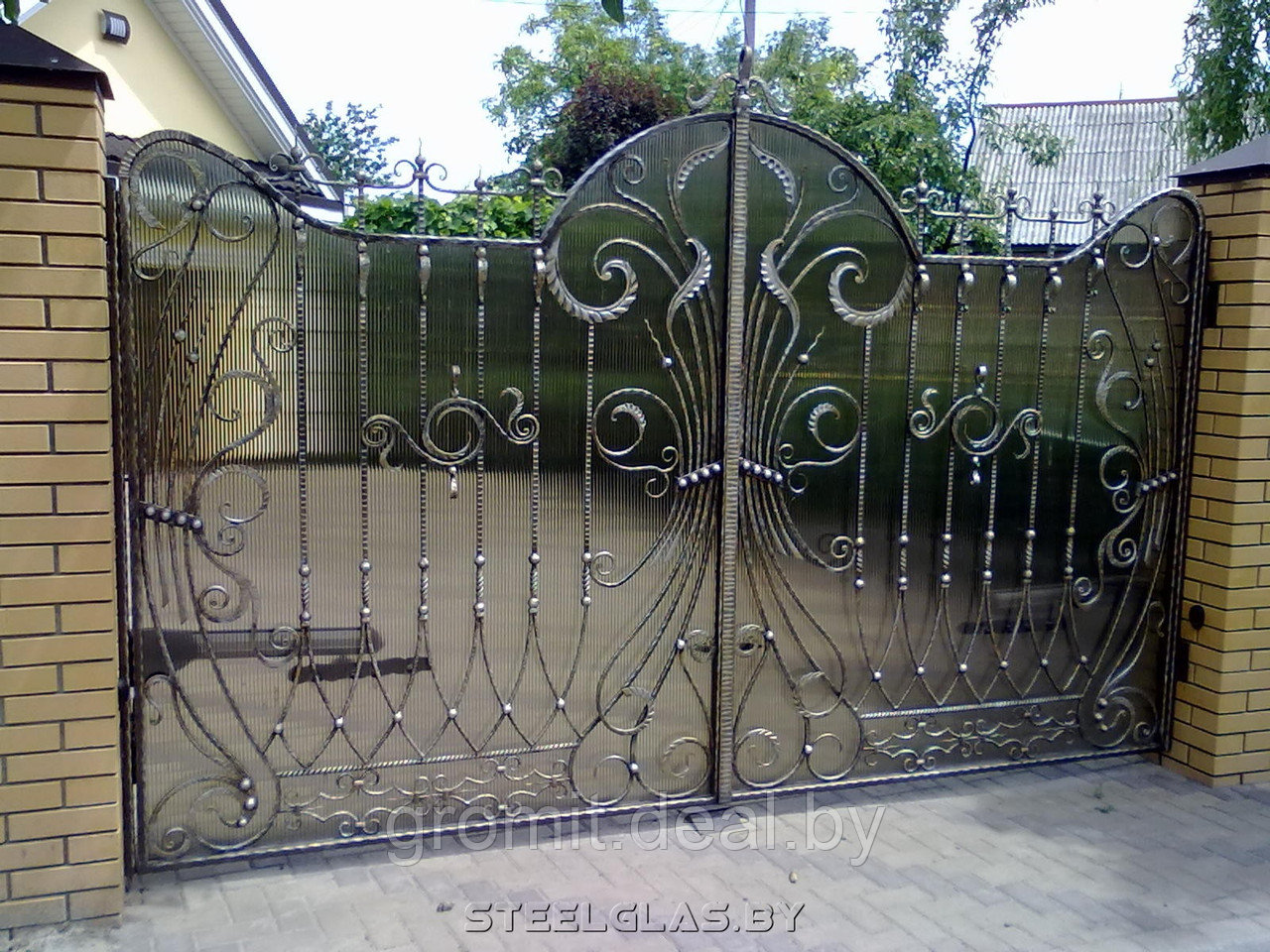 Кованые ворота В-36К - фото 1 - id-p207976084