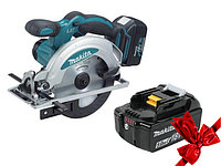 Аккум. циркулярная пила MAKITA DSS 610 RFE в чем. + АКЦИЯ (BL1850B 1 шт.) (18.0 В, 3 акк., 3.0 А/ч, Li-Ion,