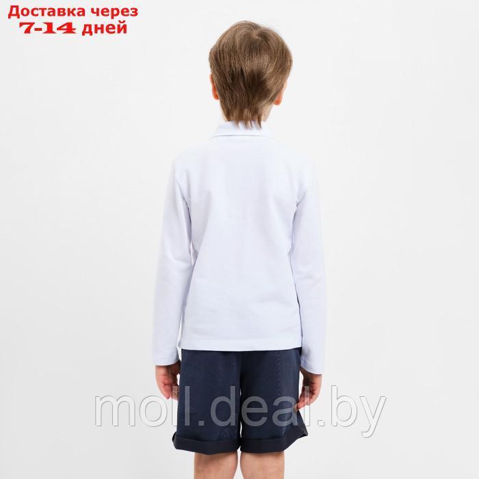 Джемпер (поло) детский MINAKU цвет белый, рост 116 - фото 3 - id-p207940547