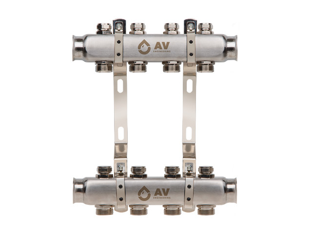 Коллекторная группа AVE162, 4 вых. AV Engineering (PRO серия Для отопления (радиаторы)) - фото 1 - id-p207571849