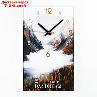 Часы-картина настенные, серия: Интерьер "Горы", плавный ход, 35 х 57 см