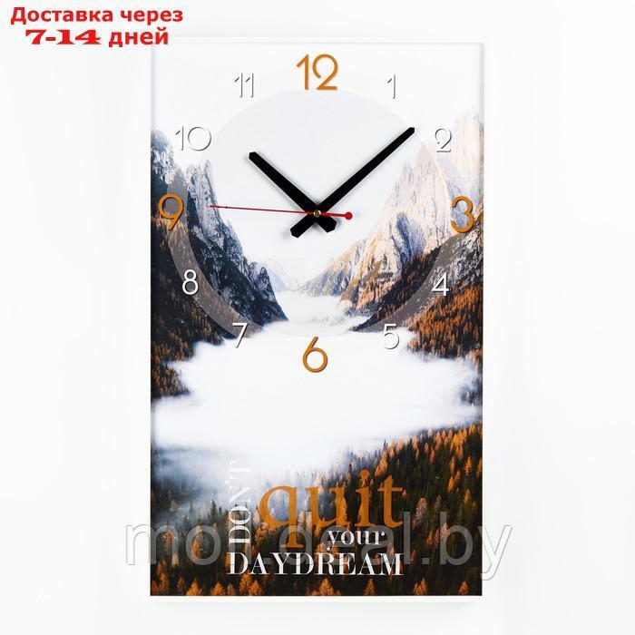 Часы-картина настенные, серия: Интерьер "Горы", плавный ход, 35 х 57 см - фото 1 - id-p207941110