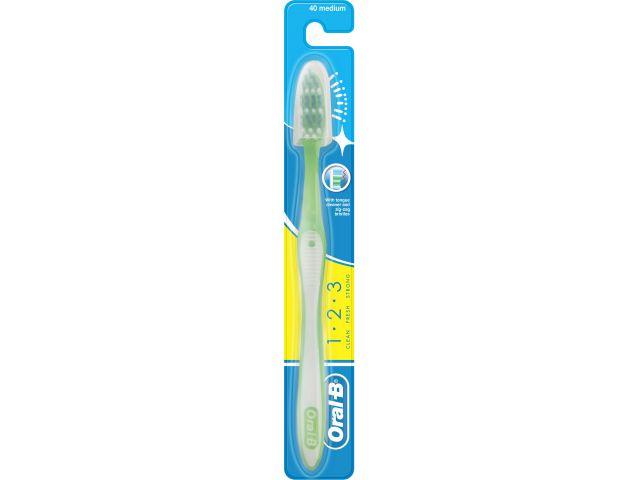 Зубная щетка 40 Medium 1 2 3 Чистота и свежесть даже между зубов Oral-B - фото 1 - id-p207565775