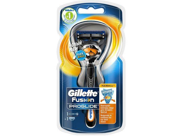 Бритва + кассета 1 шт. Fusion Proglide Flexball Gillette - фото 1 - id-p207565778