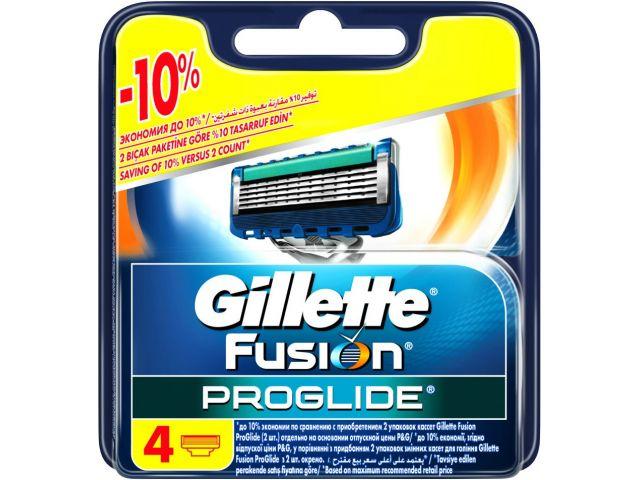 Кассеты сменные для бритвы Fusion Proglade 4 шт. Gillette - фото 1 - id-p207565787