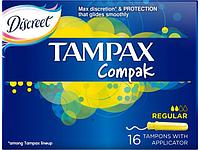 Тампоны Compac Regular 16 шт. Tampax