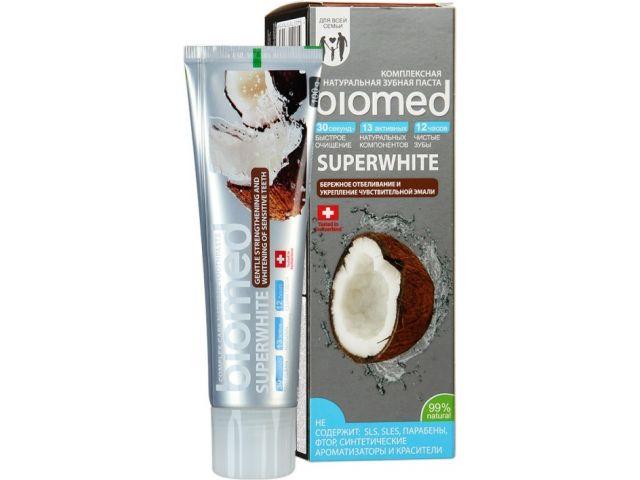 Зубная паста Super White 100 г Biomed - фото 1 - id-p207565807