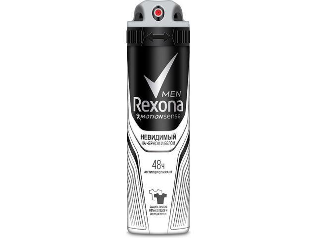 Антиперспирант для тела аэрозоль Невидимый на черном и белом 150 мл Rexona - фото 1 - id-p207565845