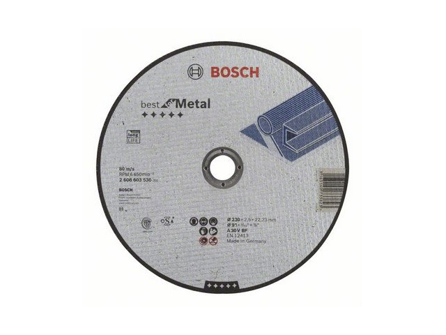 Круг отрезной 230х2.5x22.2 мм для металла Best BOSCH - фото 1 - id-p207561322