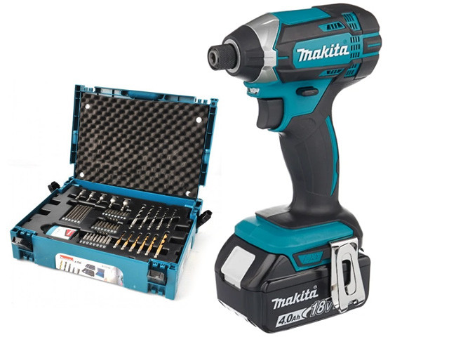 Аккум. шуруповерт MAKITA DTD 152 RME в чем. + Набор оснастки MAKITA 56 предметов (B-53768) (18.0 В, 2 акк., - фото 1 - id-p207572321