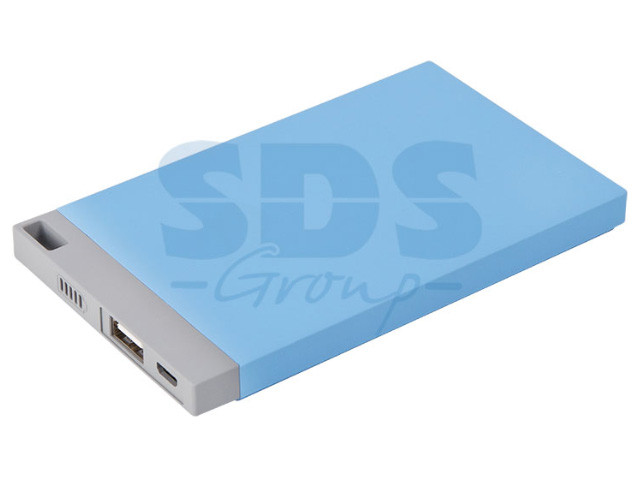 Устройство зарядное портативное Power Bank 4000 mAh USB голубое PROCONNECT - фото 1 - id-p207567701