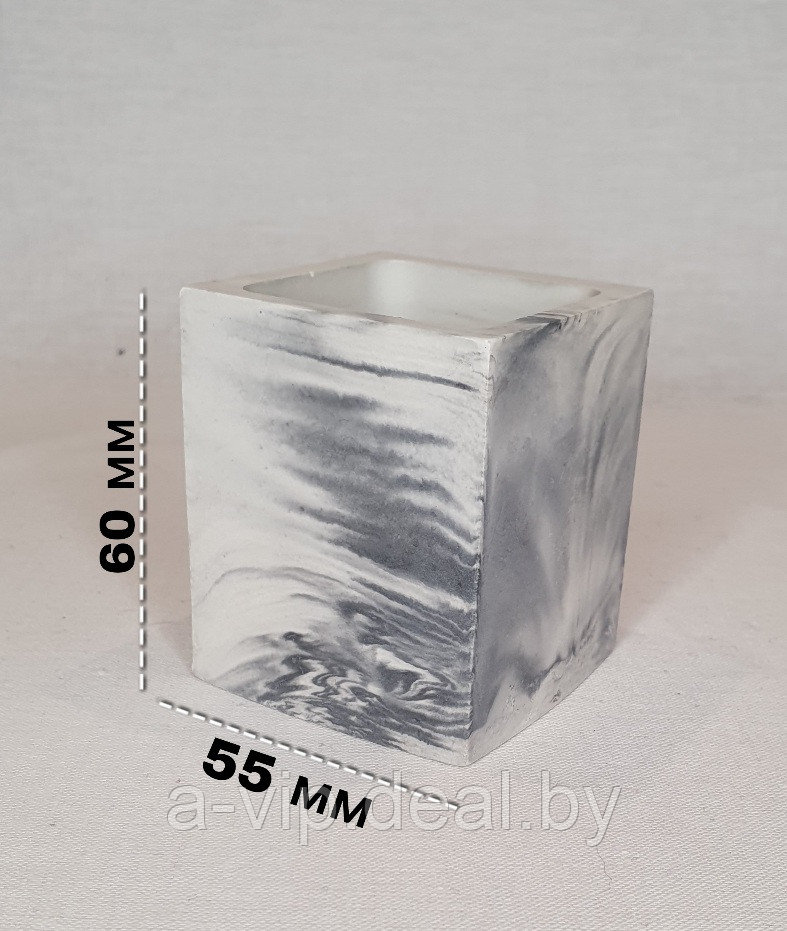 Набор декоративный подарочный 3 предмета "Мрамор", серый - фото 5 - id-p207977858