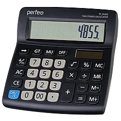 Калькулятор Perfeo PF_B4855, бухгалтерский, 12-разрядный, черный